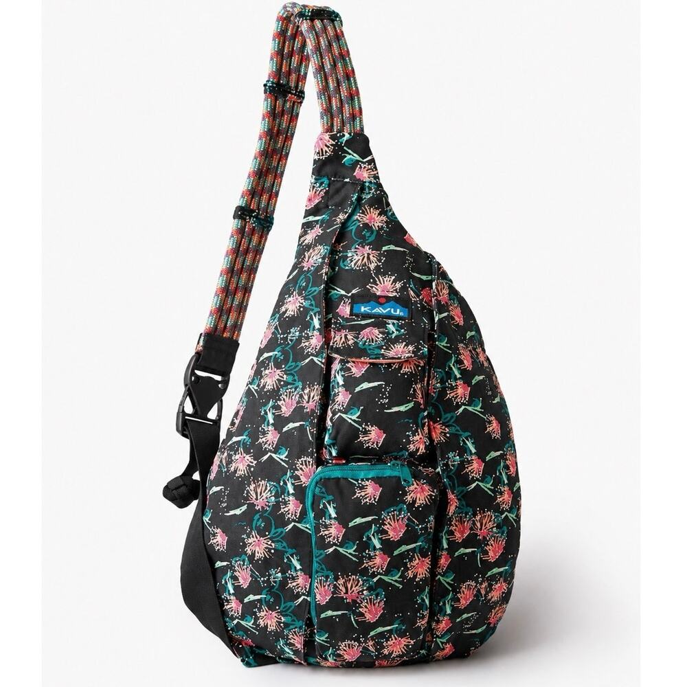 KAVU Rope Sling Bag Sparklers Crossbody Backpack Canvas
